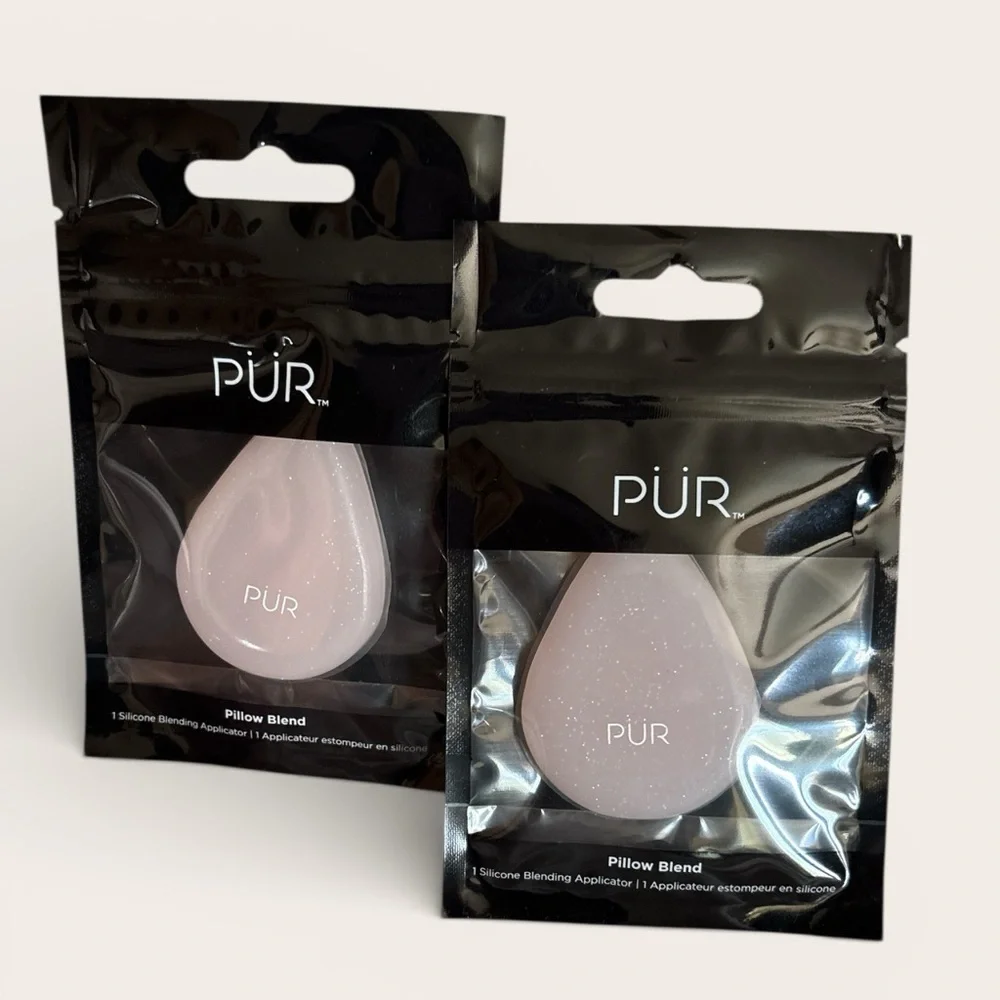 Pur Pillow Blend Silicone Applicator - Black and Pink set